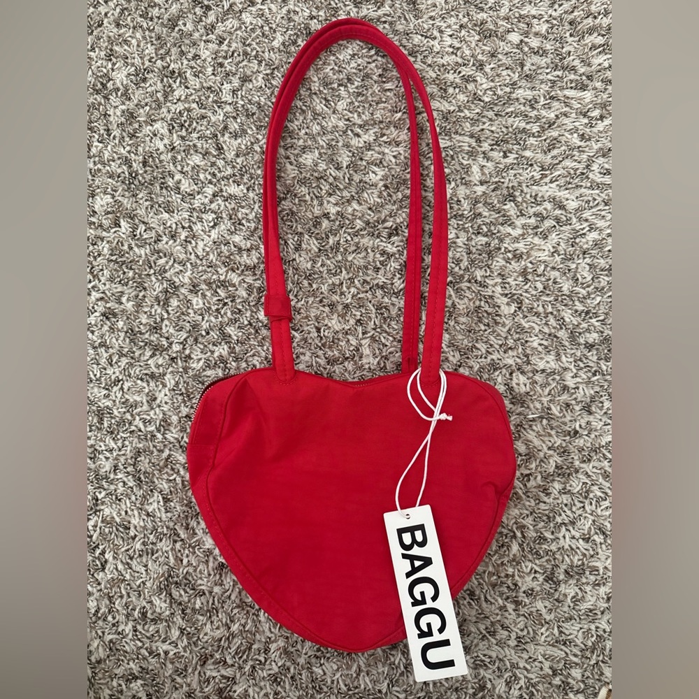 Baggu Red Heart Shoulder Bag